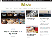 Tablet Screenshot of lifehacker.com